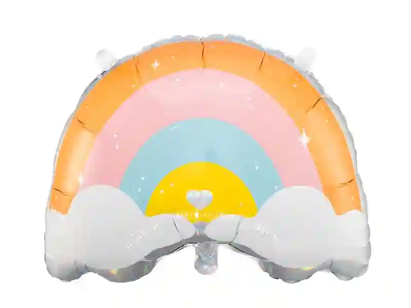 Globo arcoiris pastel con helio