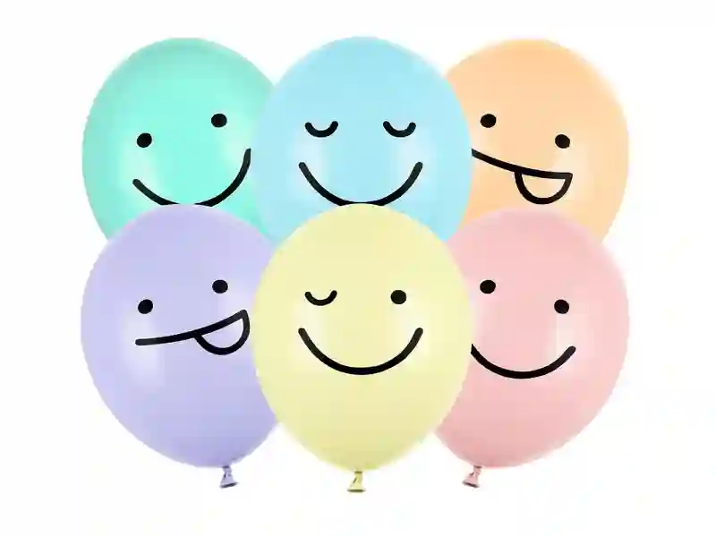 Globos Caritas Pastel - 5UD