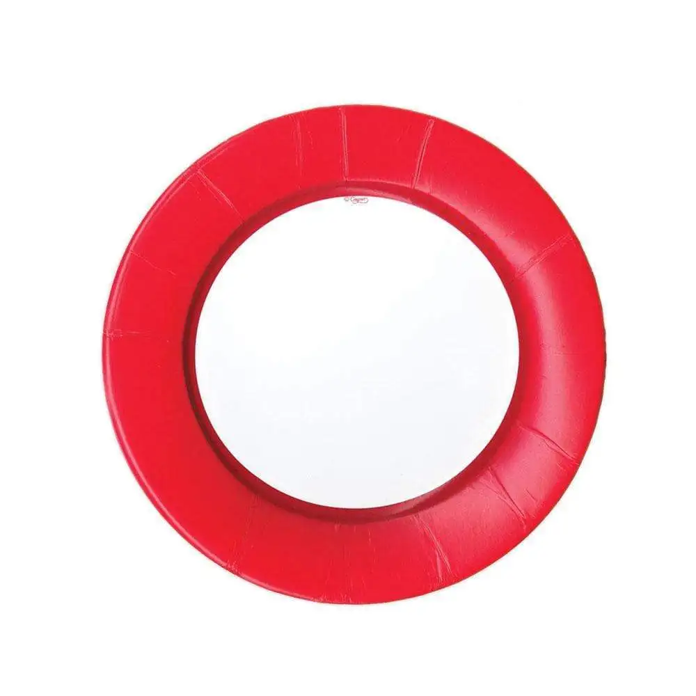 Platos Pequeños Borde Rojo - 8UD