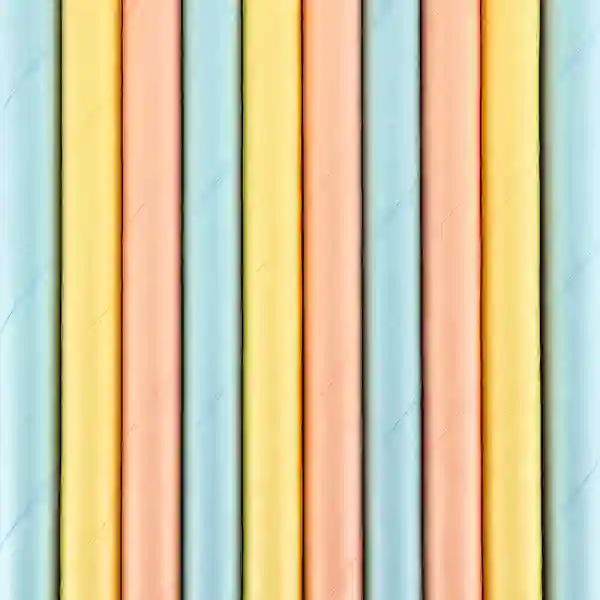 PAJITAS MIX PASTEL - 10ud