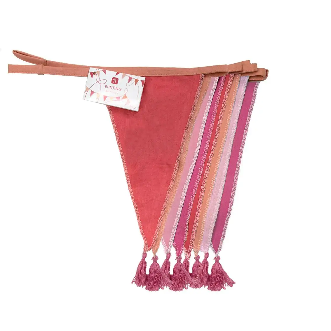 Banderín Tela Tonos Rosas