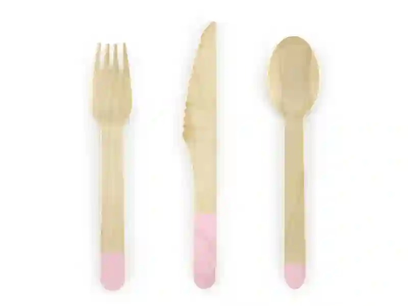 Cubios de Madera Rosa - 6sets