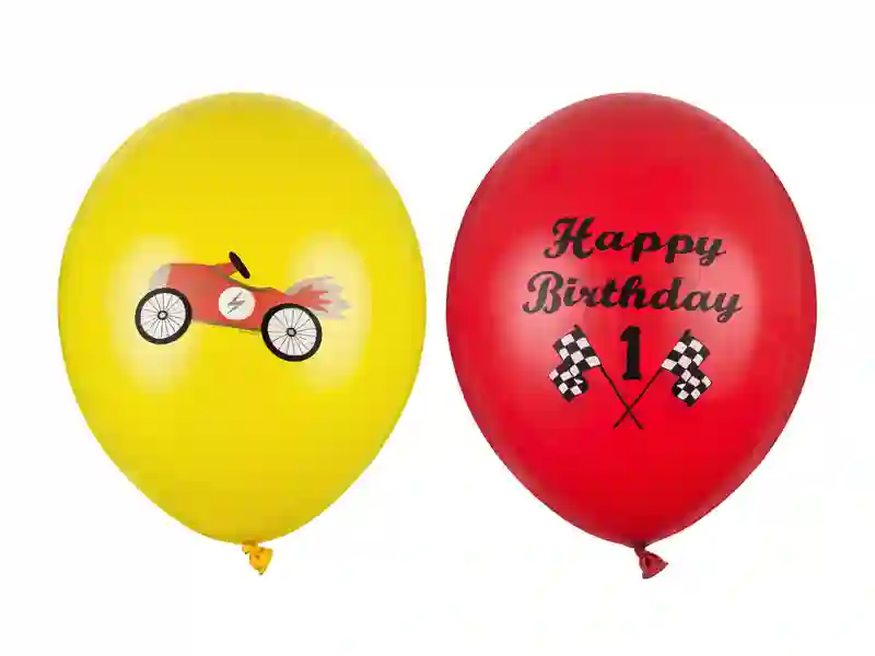 Globos Coche de Carreras - 5UD