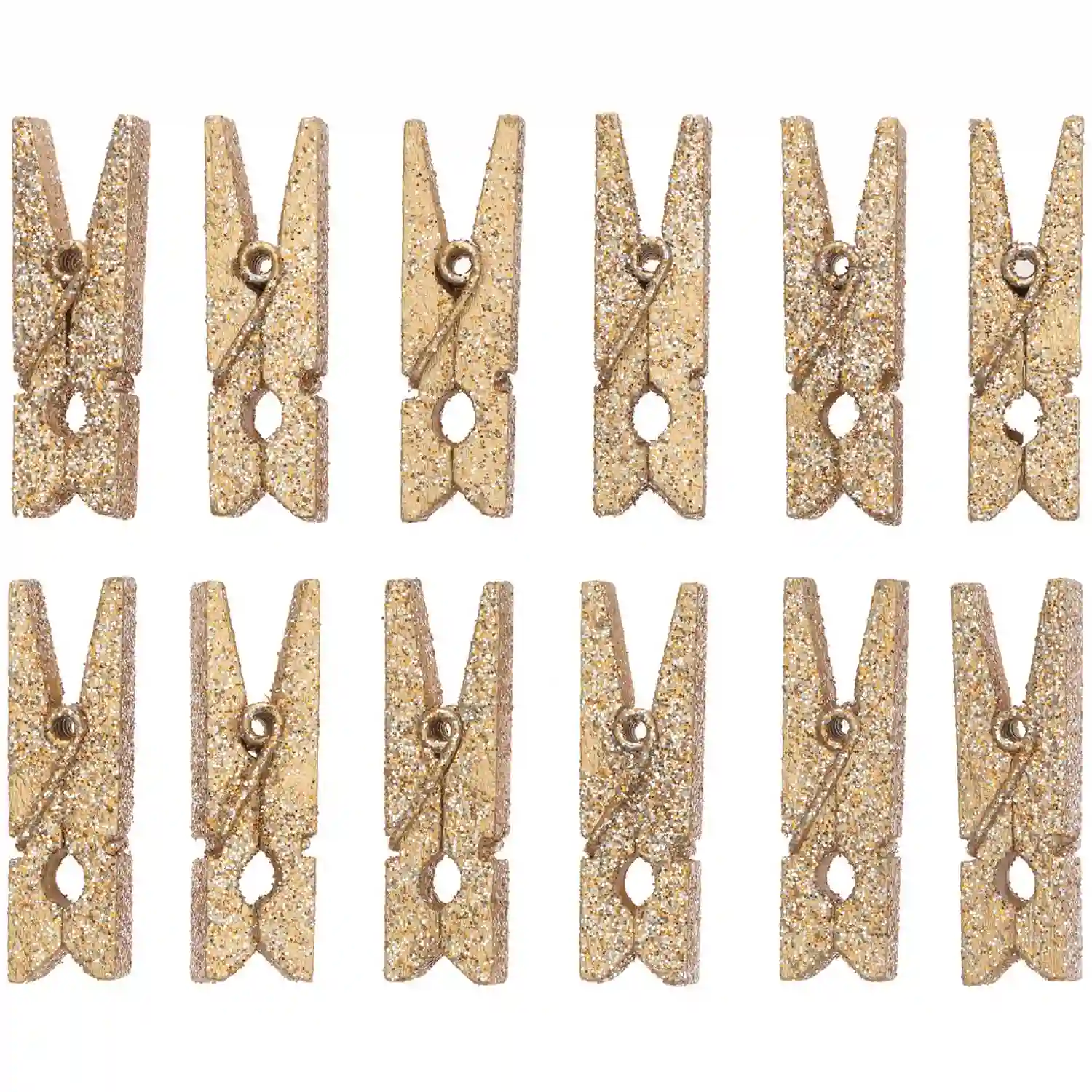 Mini Pinzas Oro - 12ud