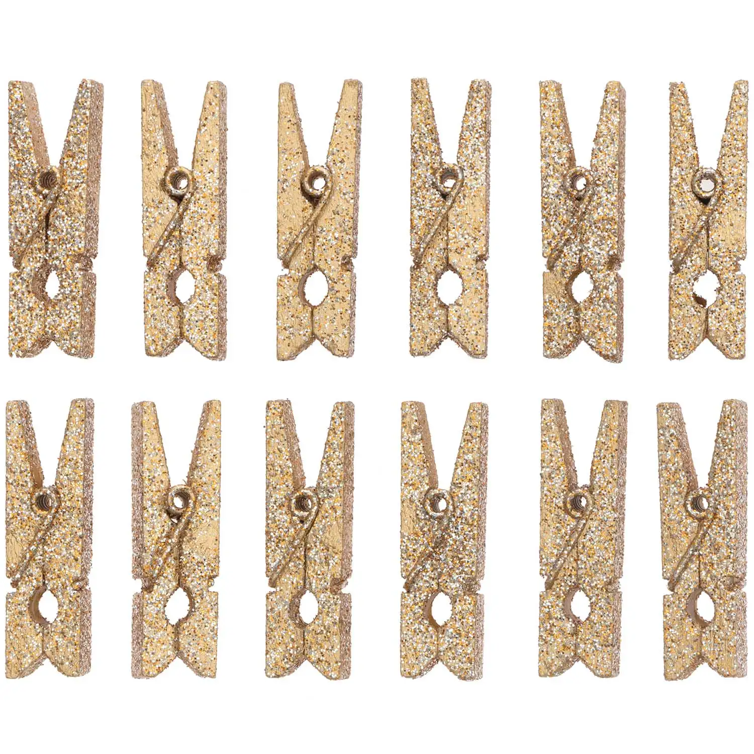Mini Pinzas Oro - 12ud