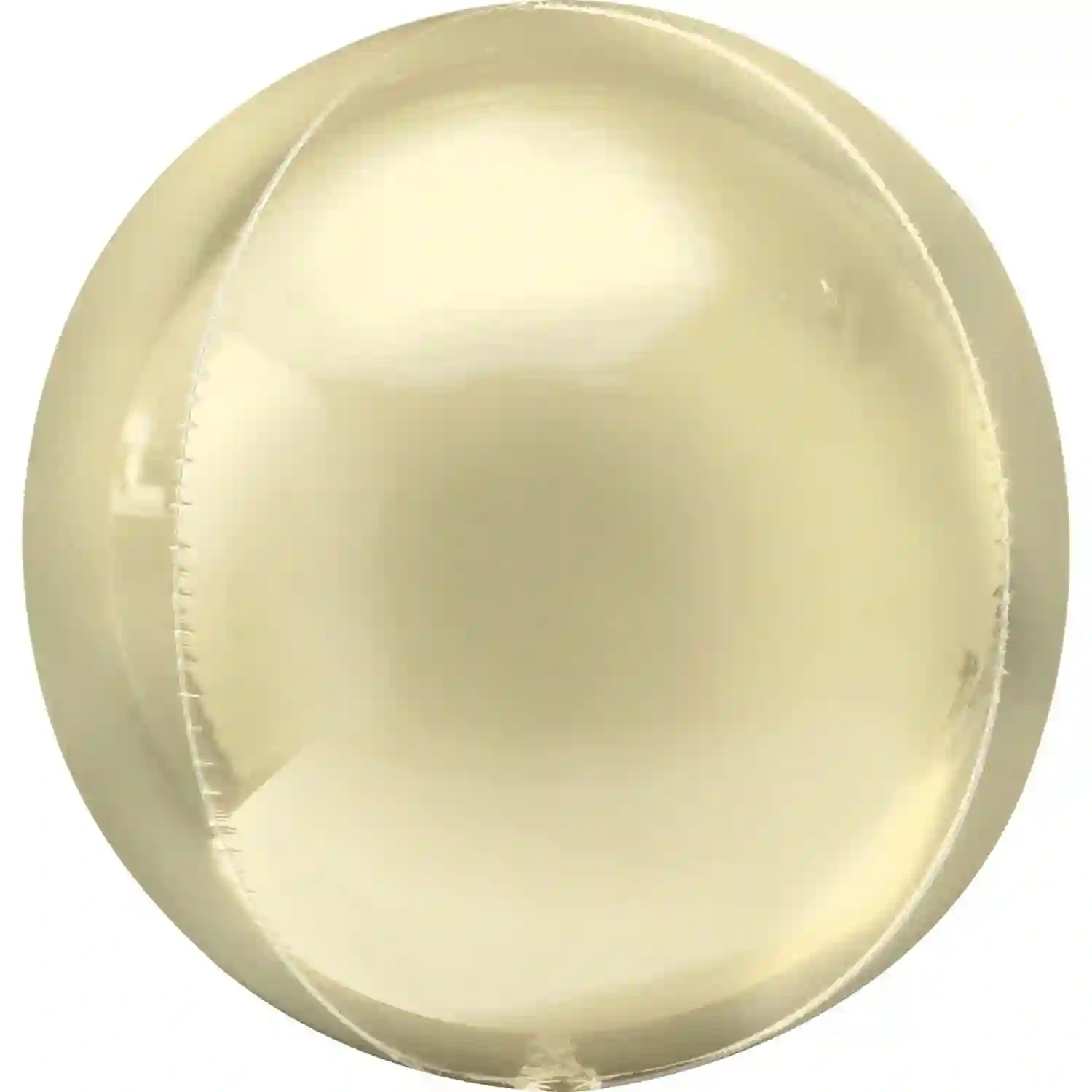 Globo Bola Metálica Pastel Amarillo Con Helio