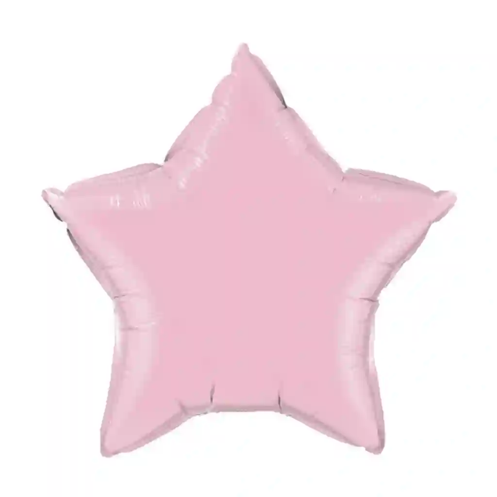 Globo Estrella Pequeña Rosa Con Helio
