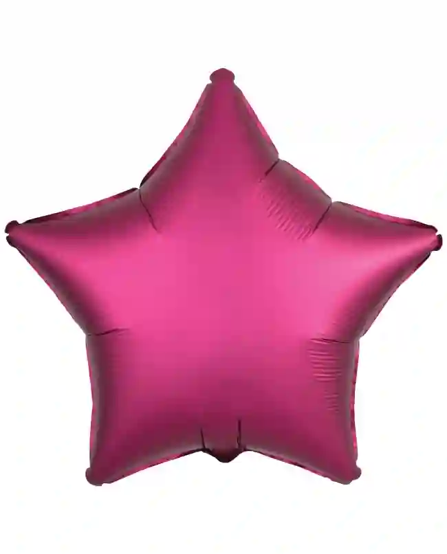 Globo Estrella Pequeña Rosa Satín Con Helio