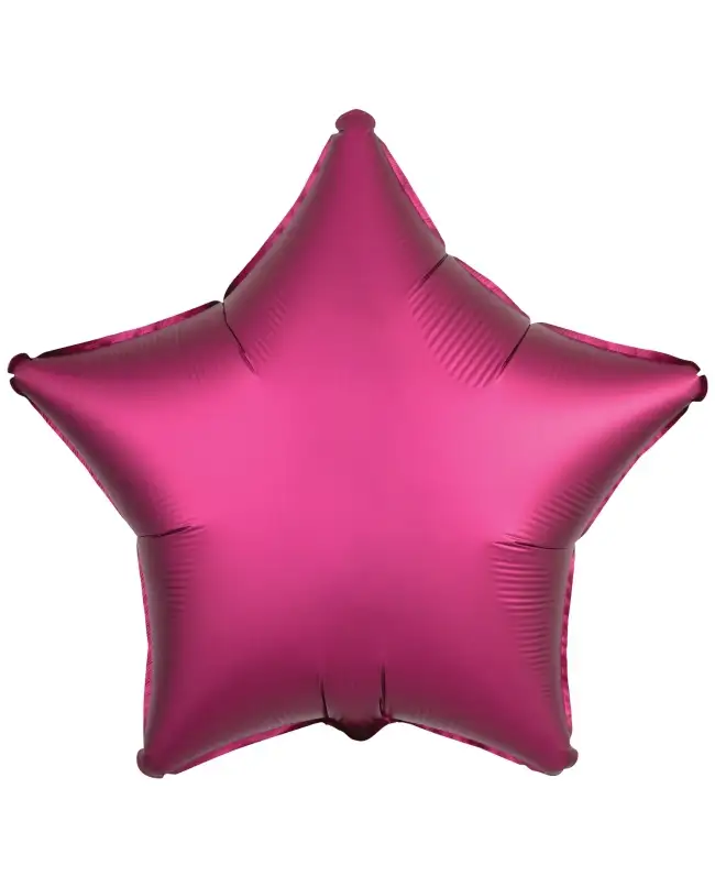 Globo Estrella Pequeña Rosa Satín Con Helio