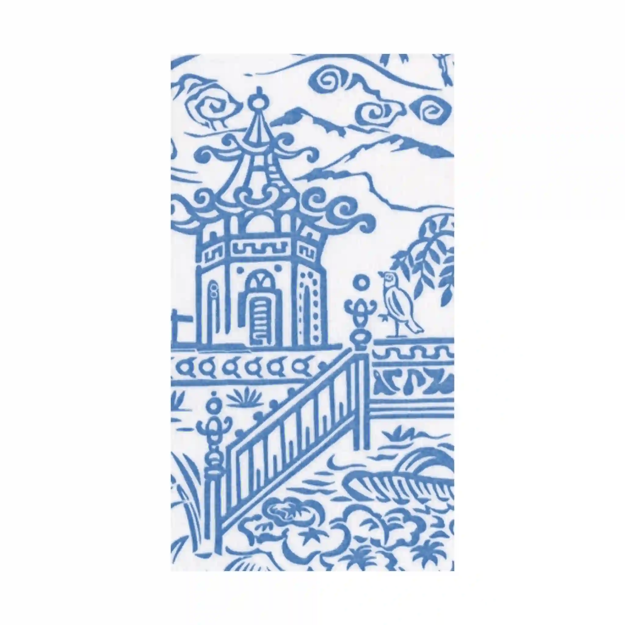 Servilletas buffet pagoda azul - 12uds