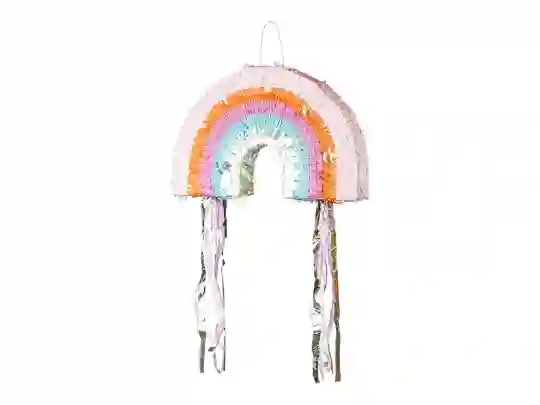 Piñata arcoiris pastel