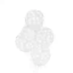 Globos lunares blancos - 5ud