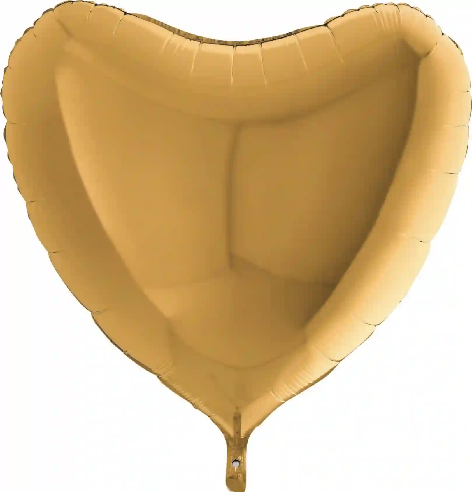 Globo Corazón Grande Oro Con Helio