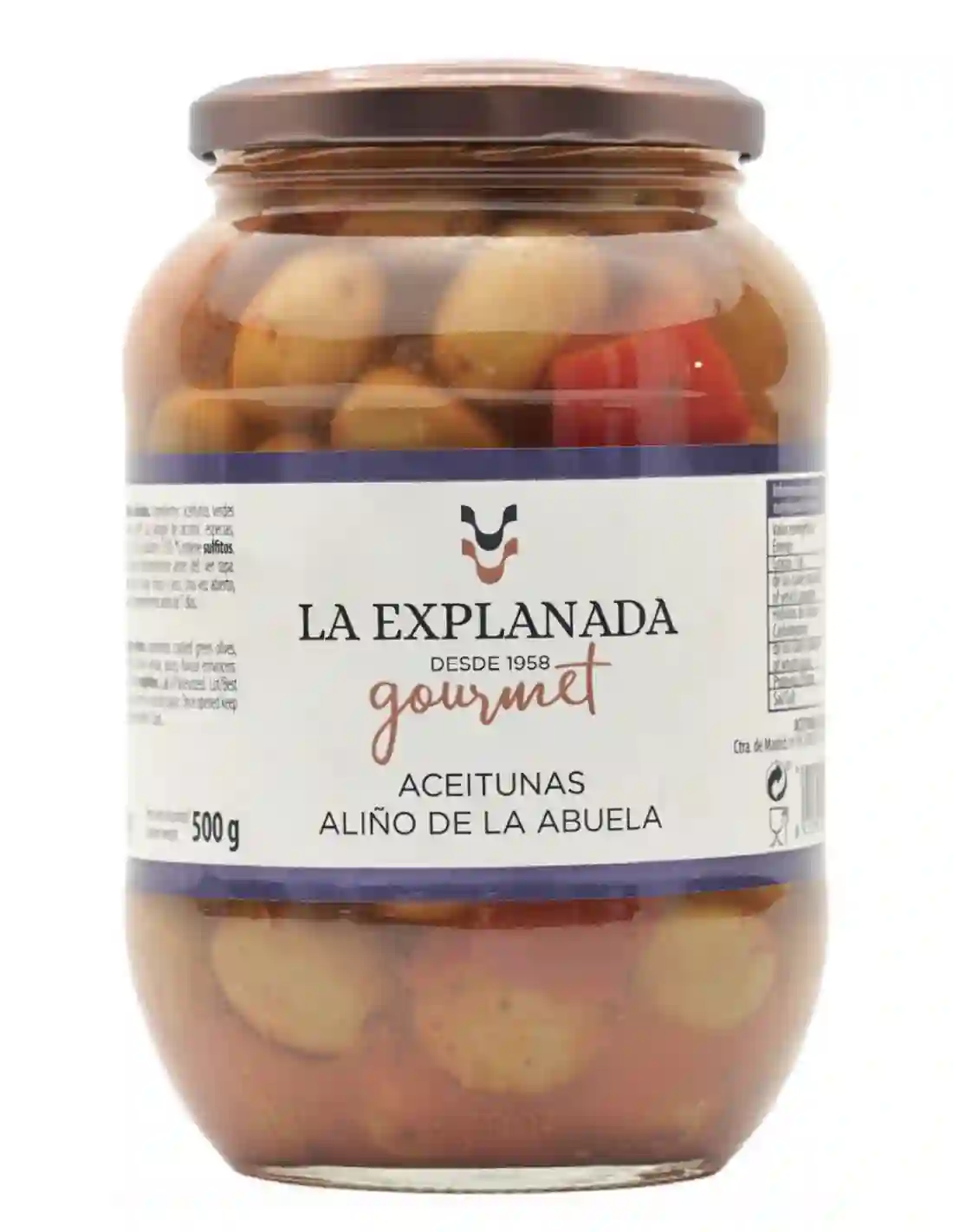 6x La Explanada Aceitunas Aliño de la Abuela - Tarro 850 gr.