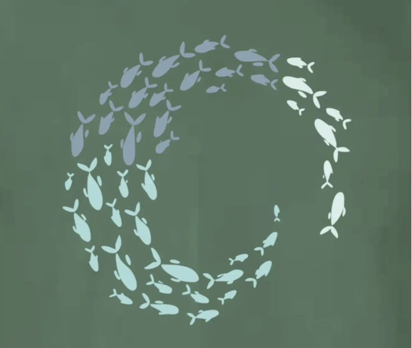 Fish circle t -shirt - Image 2