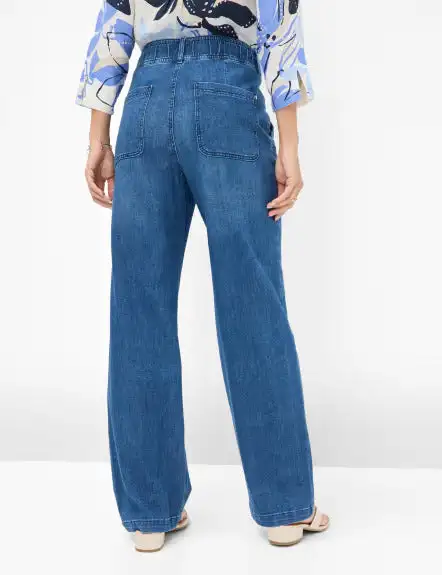 Pantalón BRAX FEEL GOOD denim palazzo - Image 2