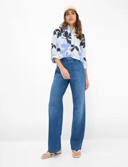 Pantalón BRAX FEEL GOOD denim palazzo - Image 3