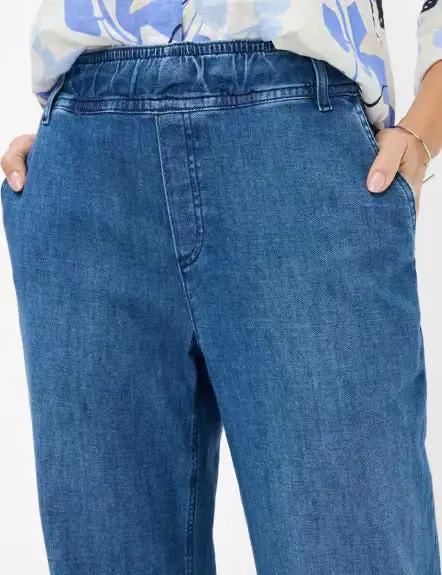 Pantalón BRAX FEEL GOOD denim palazzo - Image 5