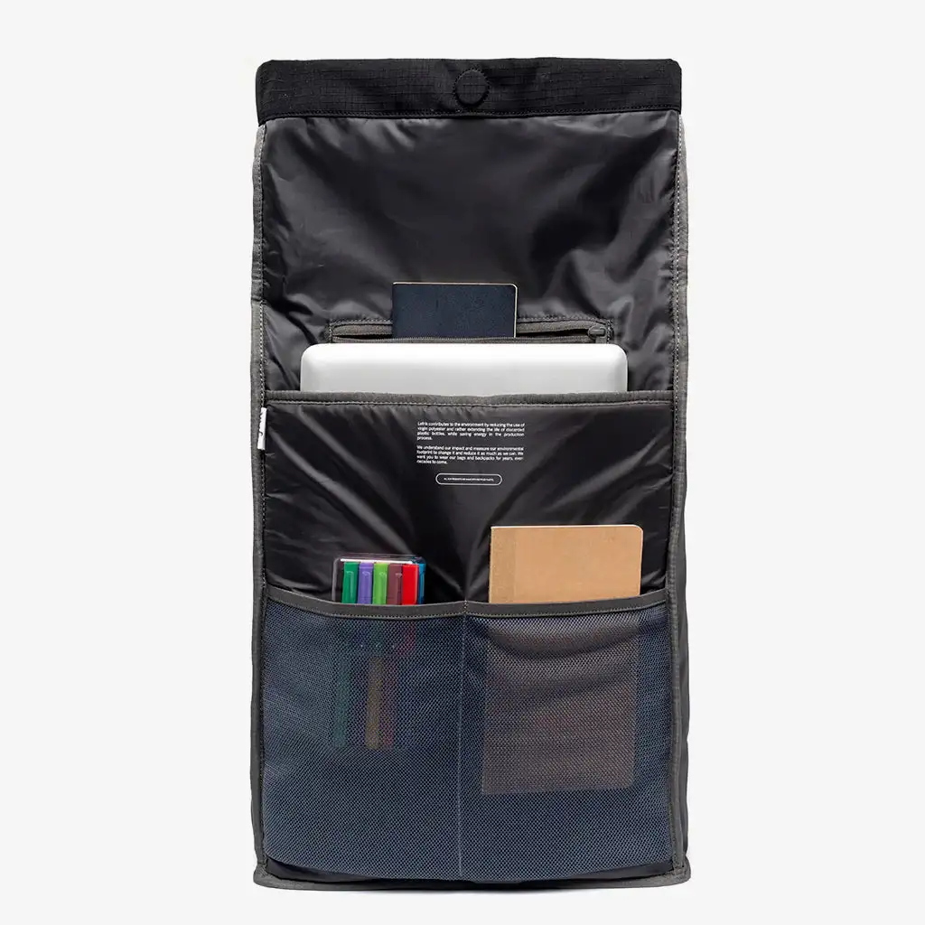 Mochila lefrik lars roll mackpack caminata de lima negra - Imagen 6