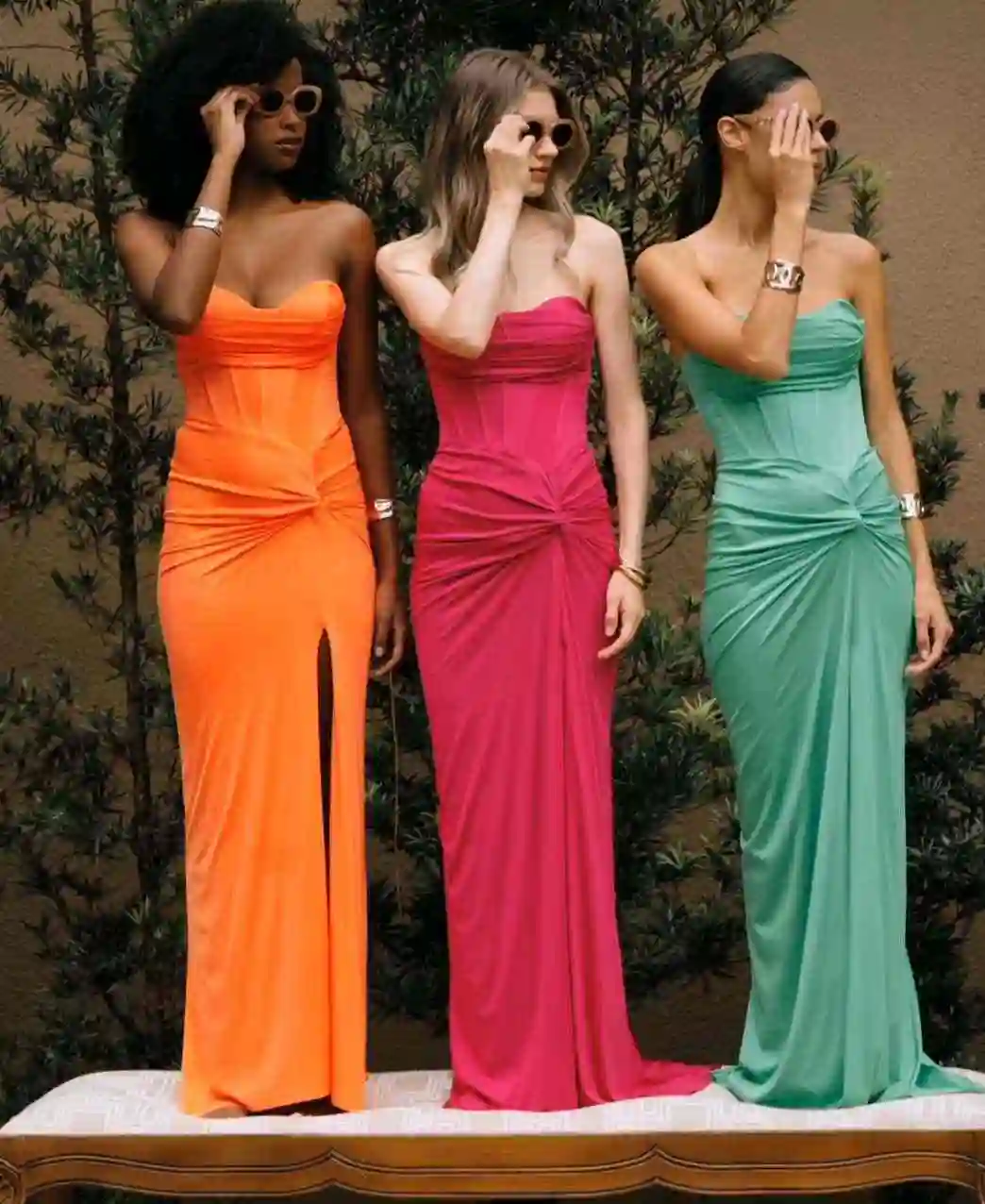 VESTIDO HONOR LICRA NARANJA