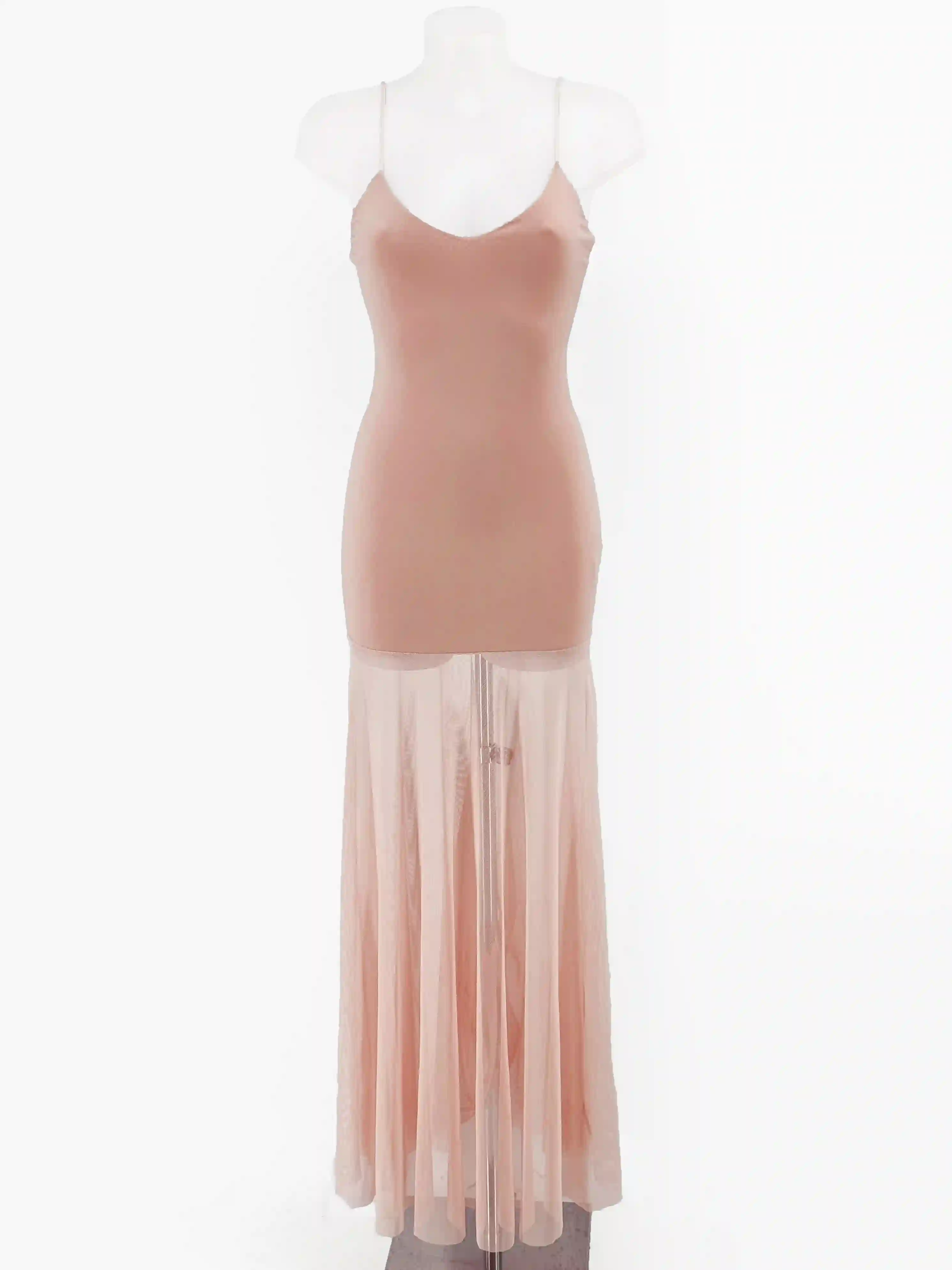 Vestido Tul Licra Rosa
