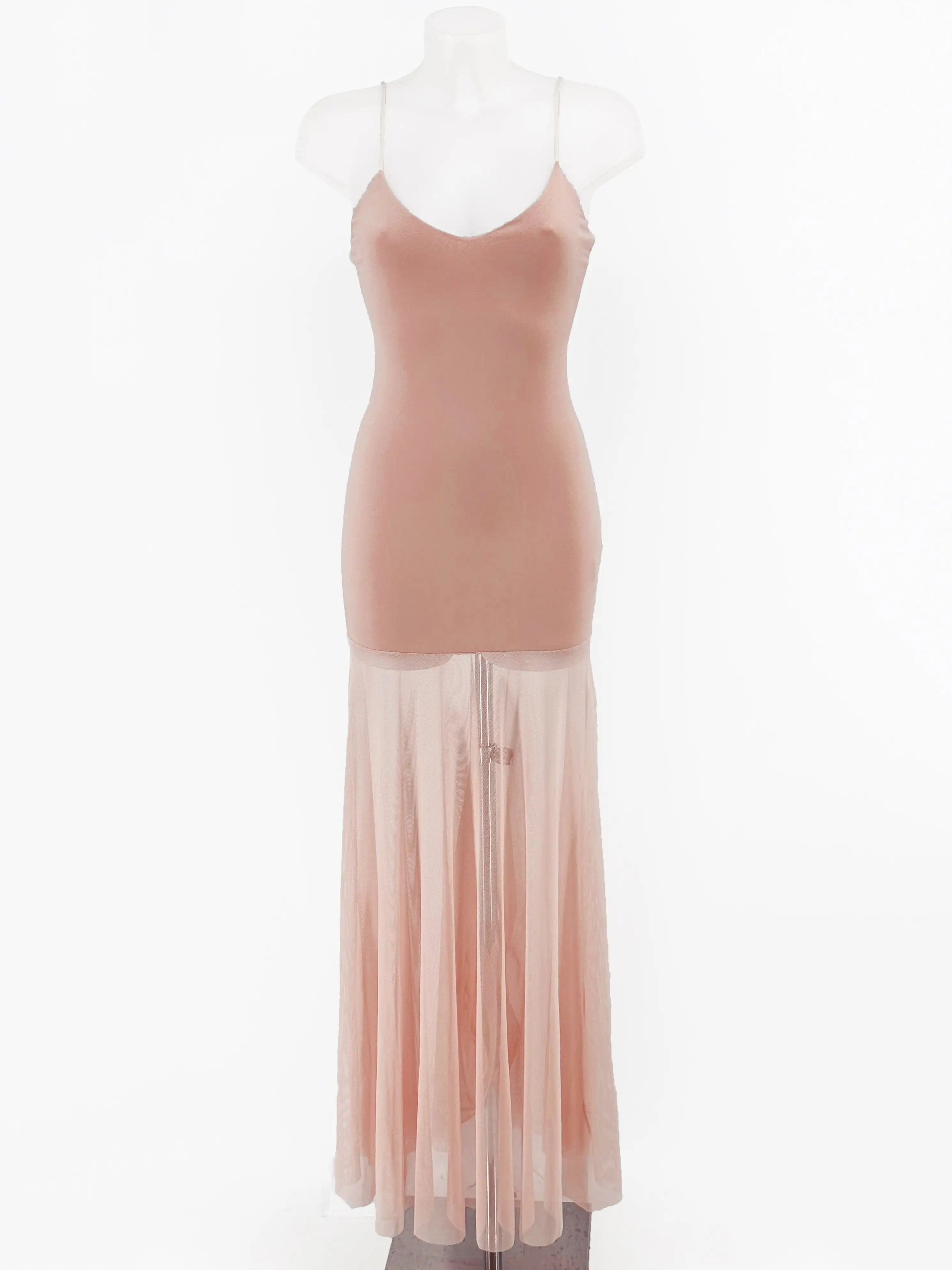 Vestido Tul Licra Rosa