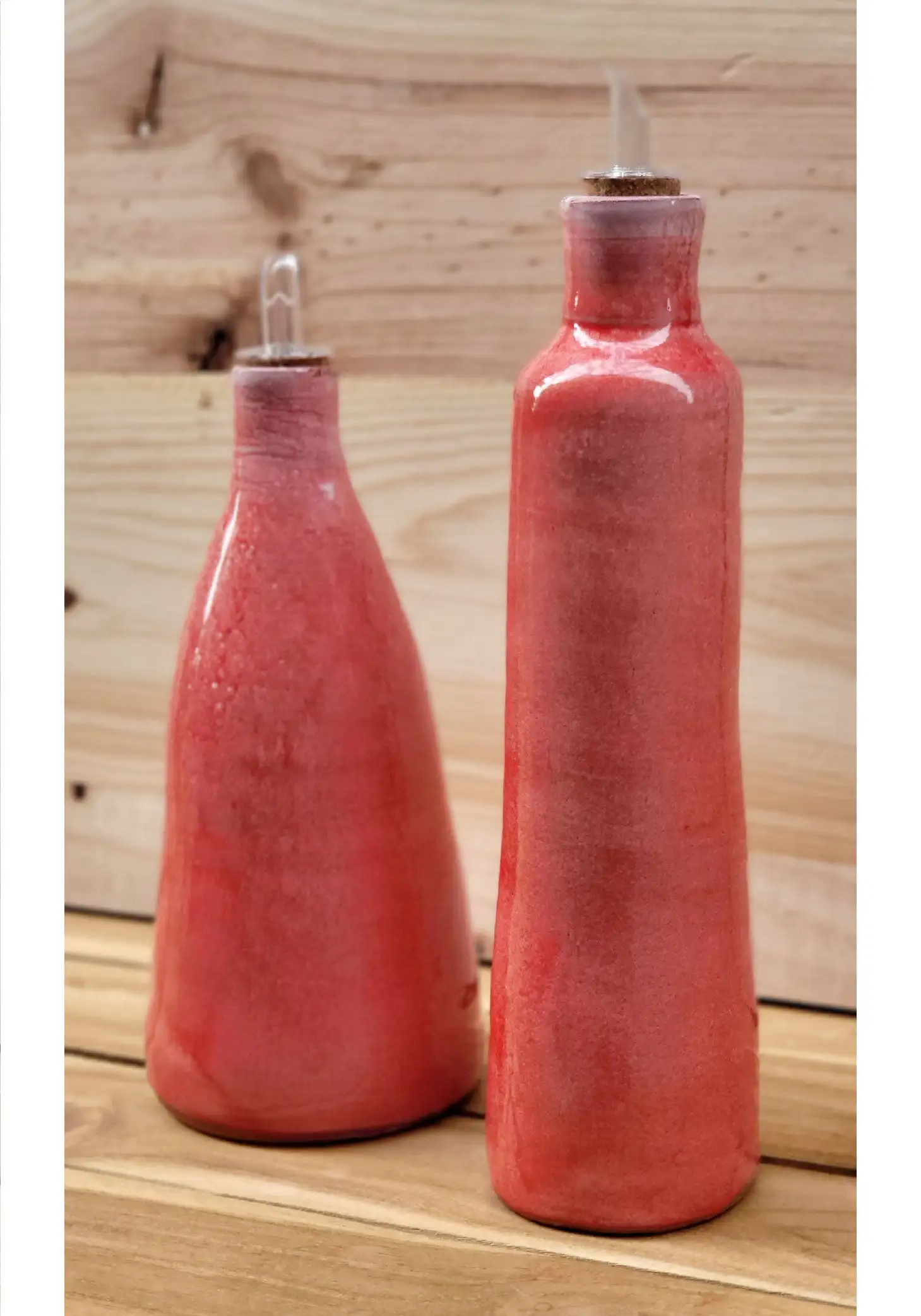 Aceitera Vera rosa de cerámica de Almería - Imagen 2