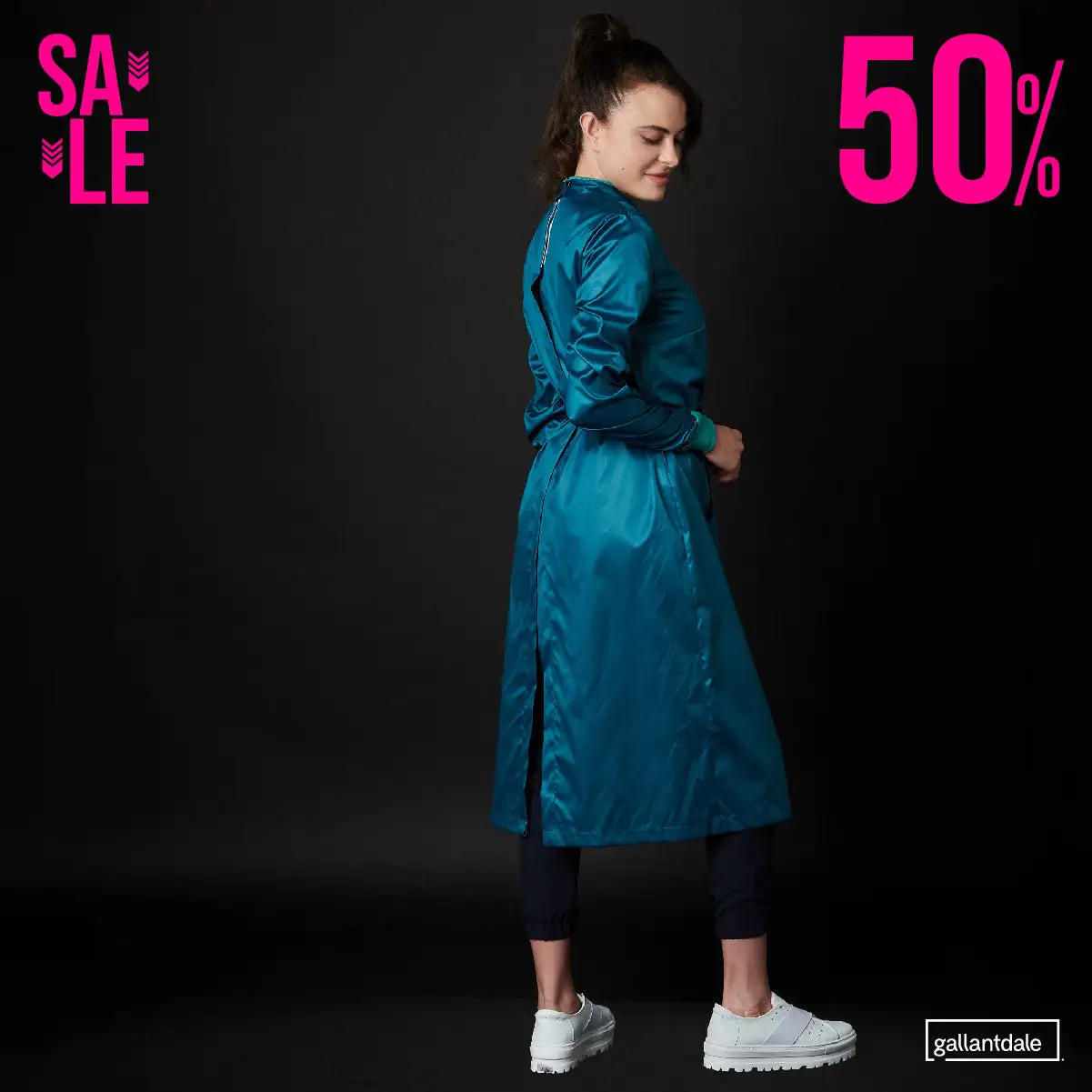 Bata Sanitaria Wet Free Dama Impermeable Inglés - Imagen 5