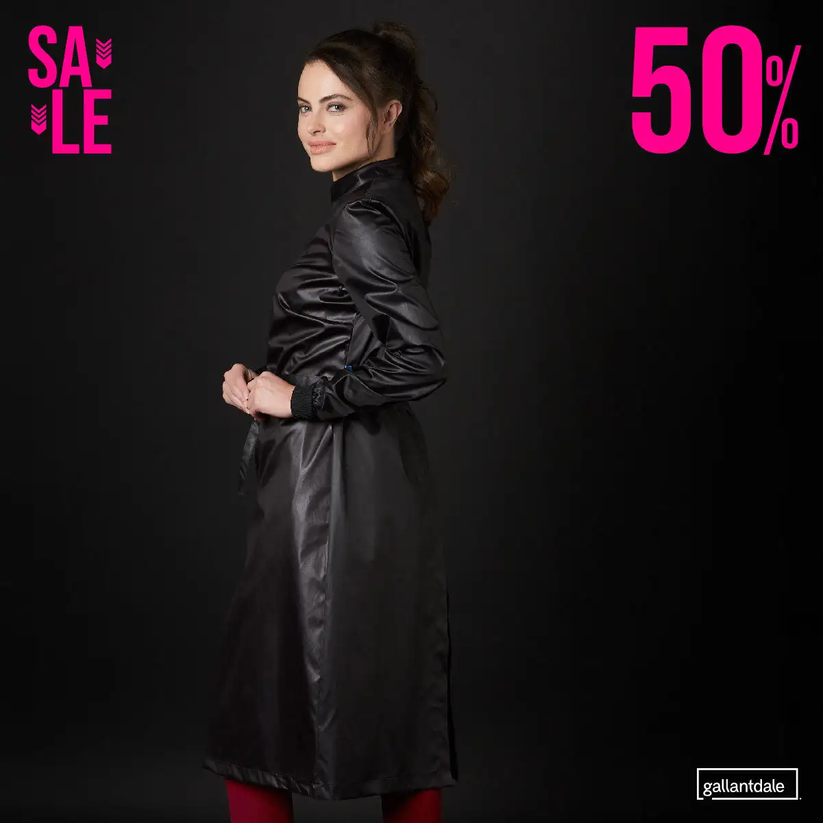 Bata Sanitaria Wet Free Dama Impermeable Inglés - Imagen 8
