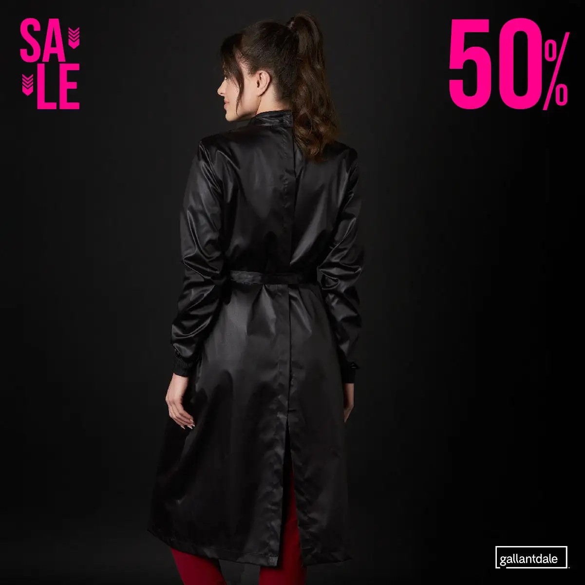 Bata Sanitaria Wet Free Dama Impermeable Inglés - Imagen 9