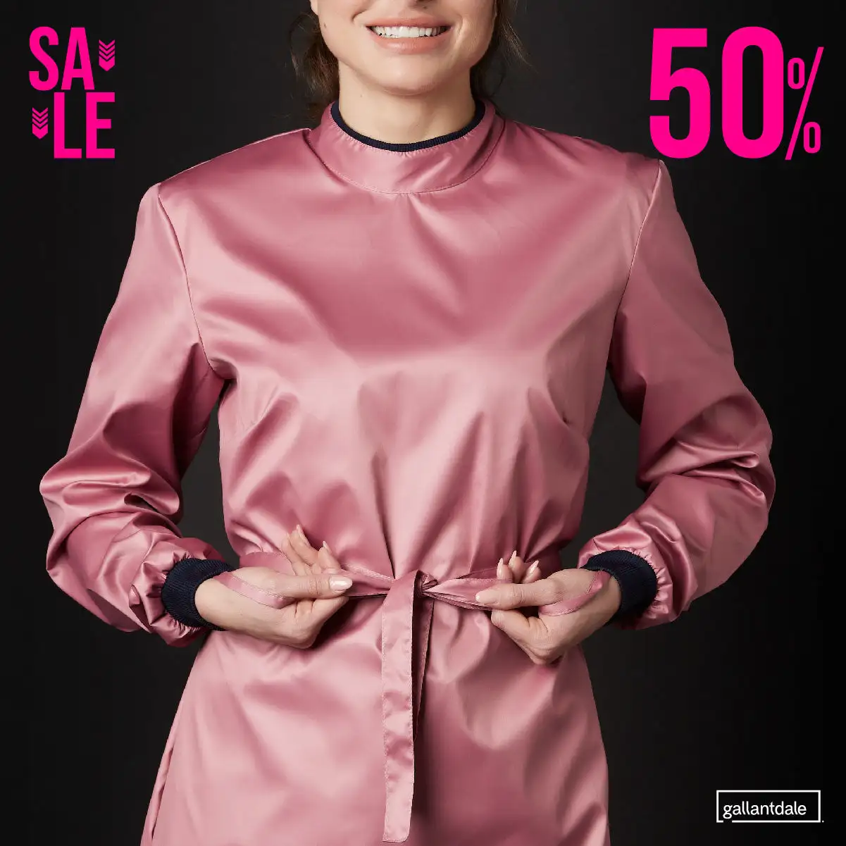 Bata Sanitaria Wet Free Dama Impermeable Inglés - Imagen 12