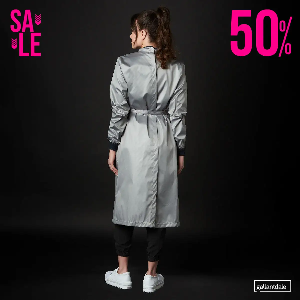 Bata Sanitaria Wet Free Dama Impermeable Inglés - Imagen 14