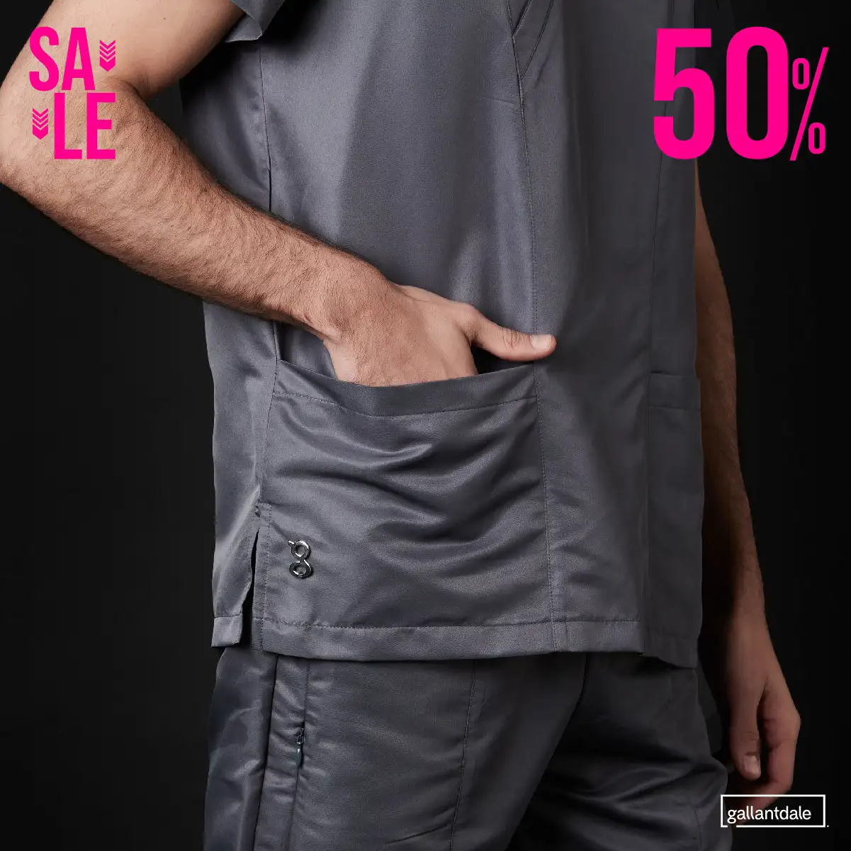 Pijama Sanitario Charles de Hombre Win Antibacterial - Imagen 6