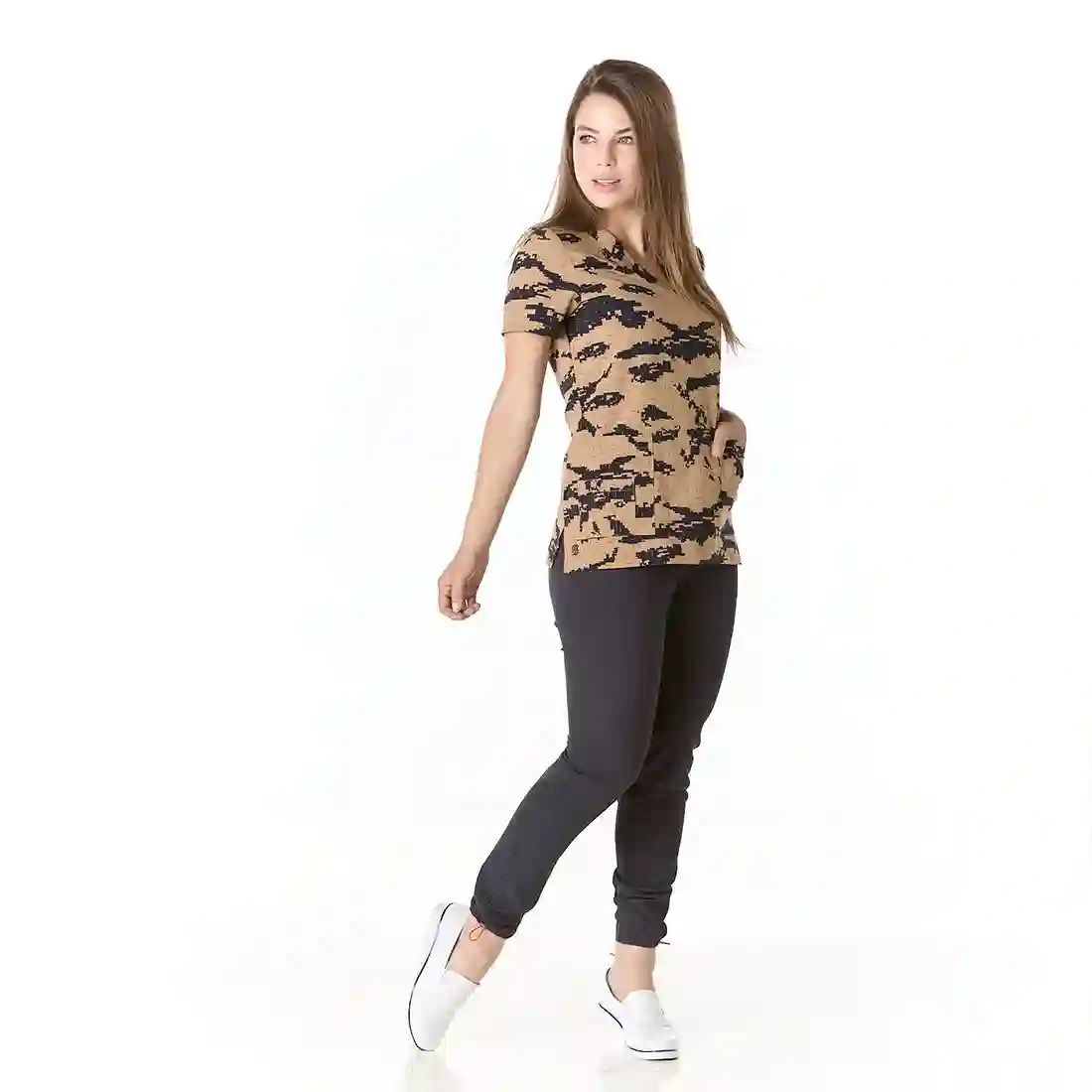 Urban Women's Square Antibacterial Tetris Sanitary Pajamas
