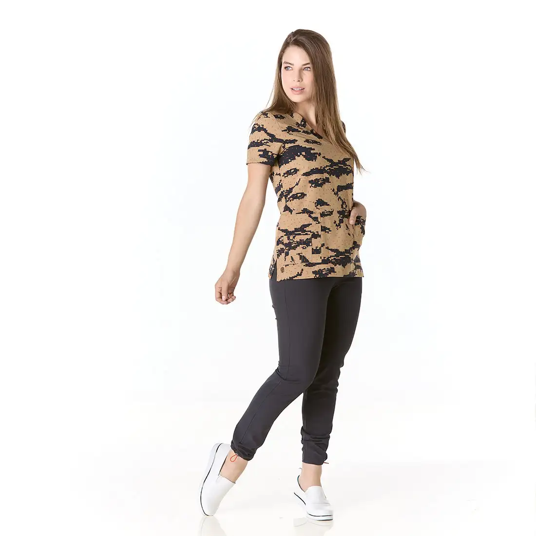 Urban Women's Square Antibacterial Tetris Sanitary Pajamas
