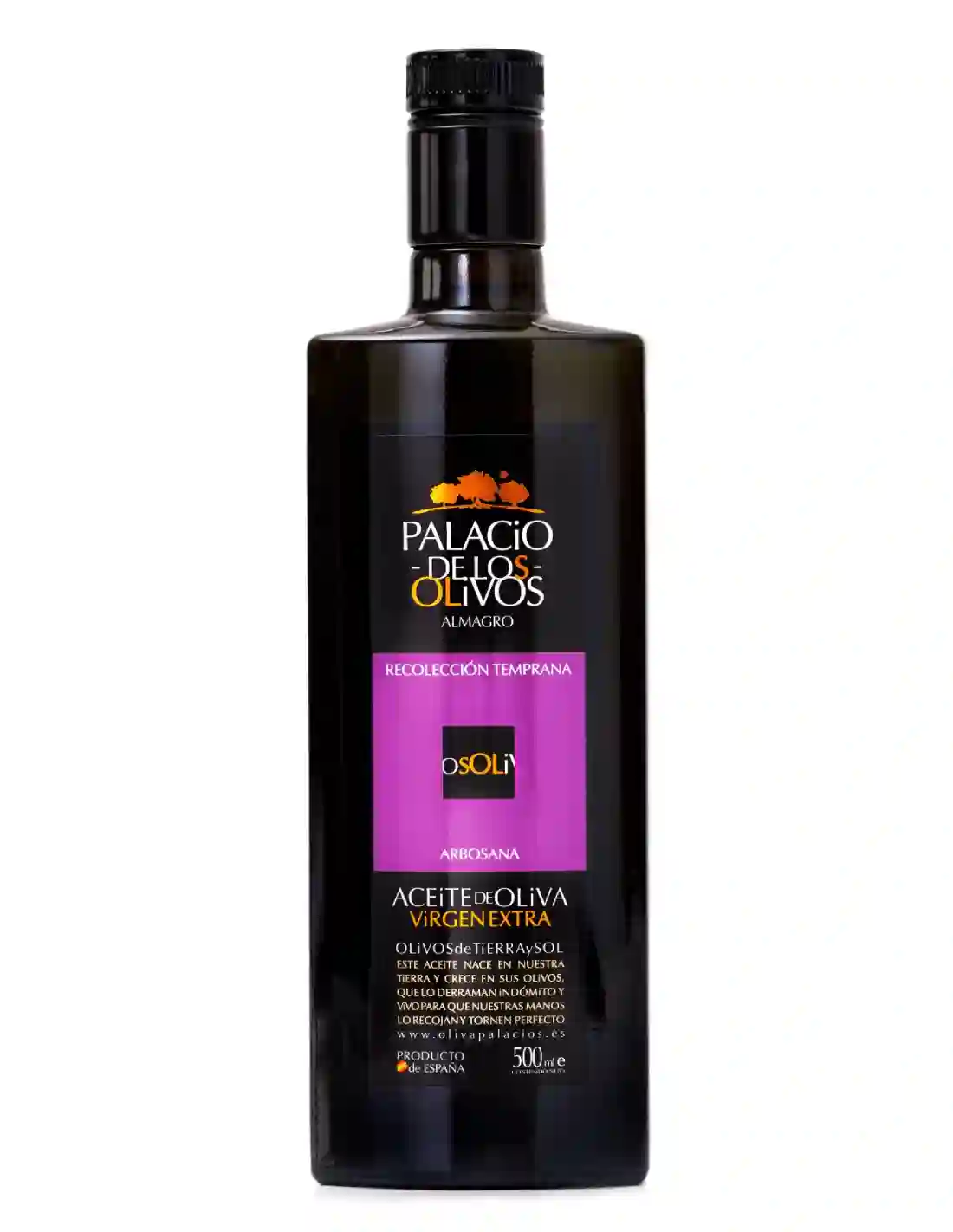 Palacio de Los Olivos Arbosana - Botella de Vidrio 500 ml.