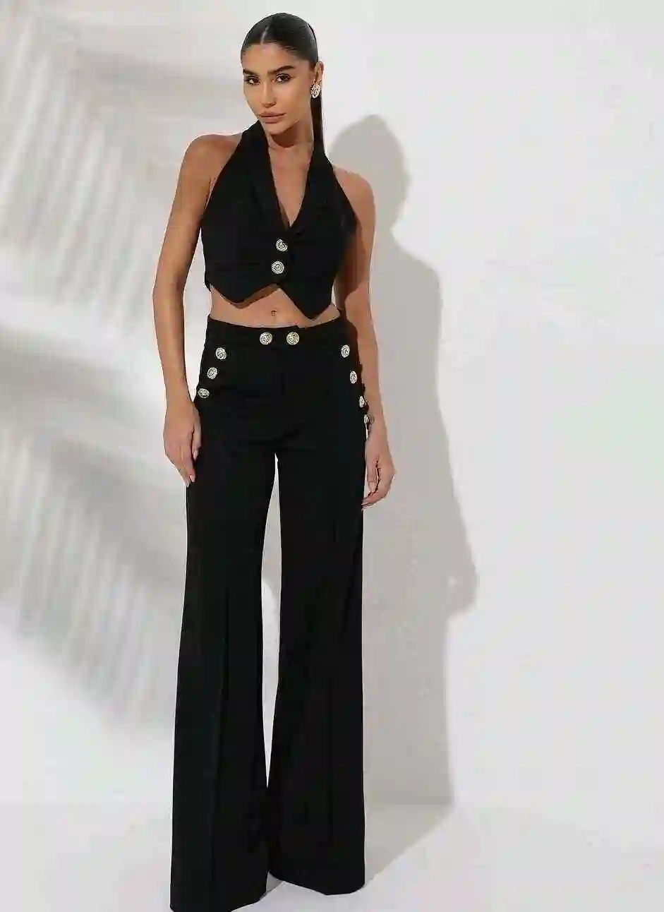CONJUNTO BARNA CHALECO NEGRO