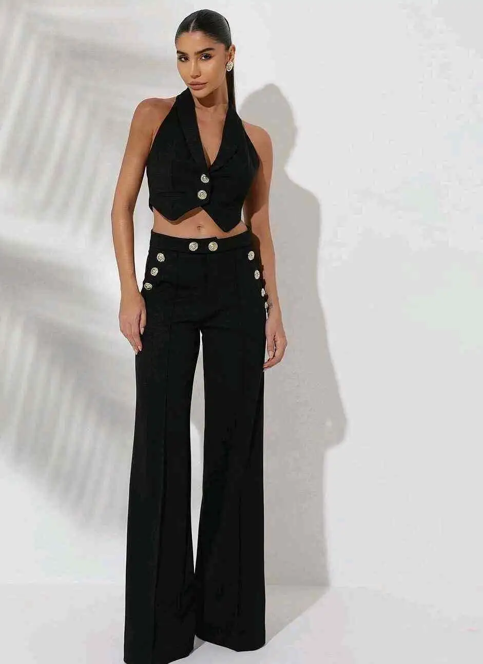 CONJUNTO BARNA CHALECO NEGRO
