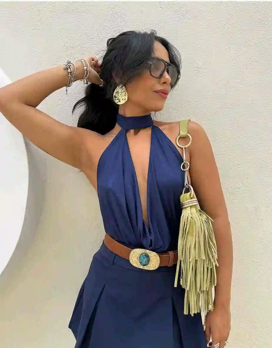 BODY LICRA ESCOTADO AZUL