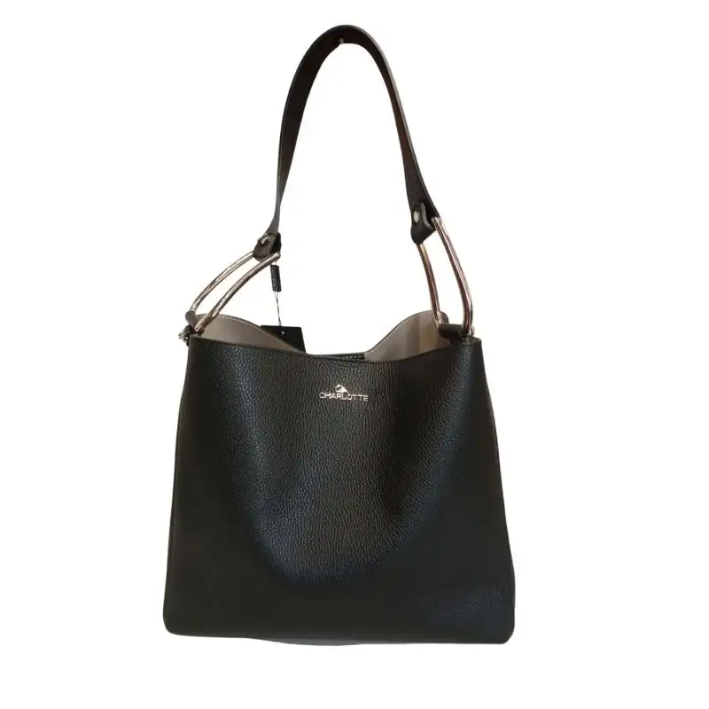 Bolso de Hombro Cubo Negro