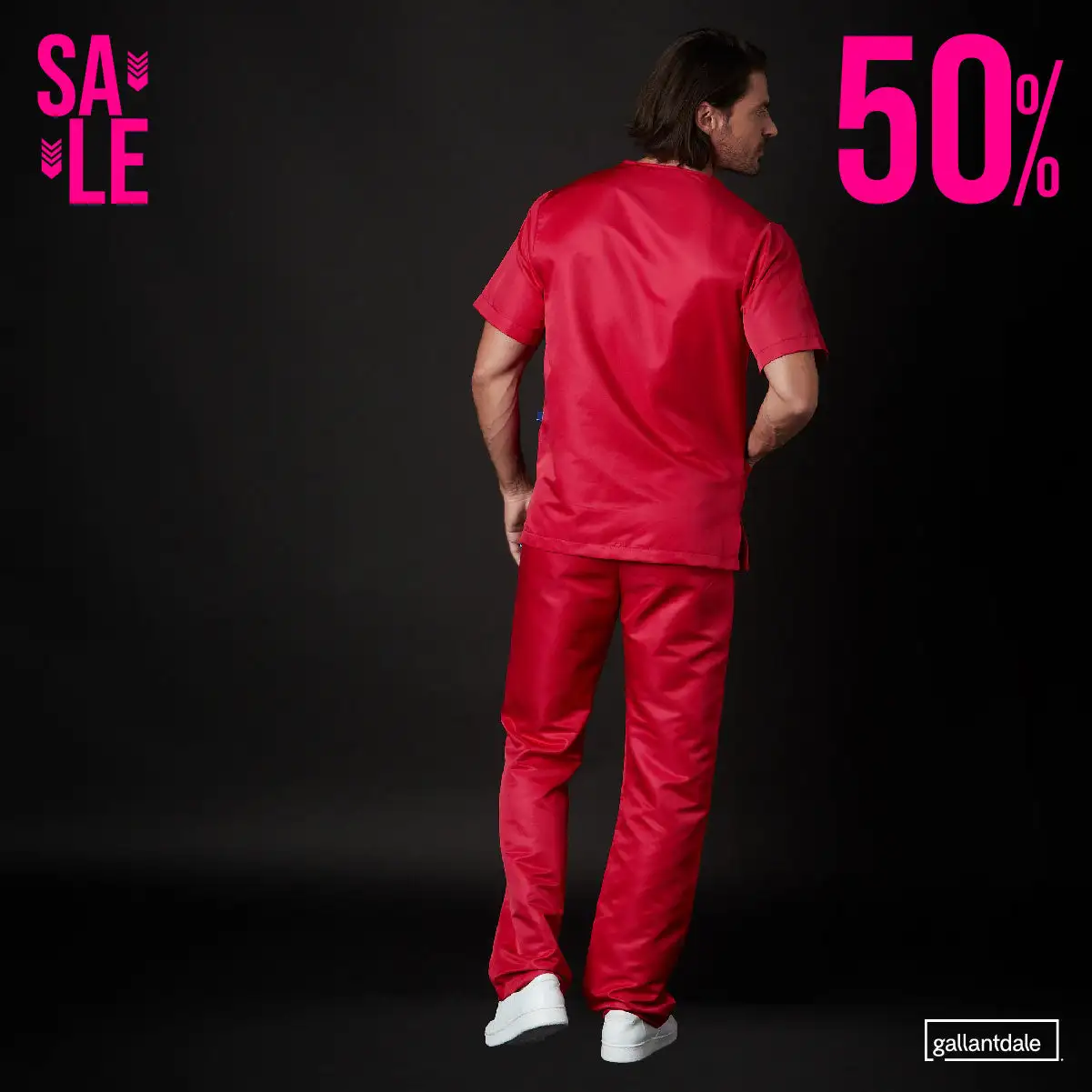 Pijama Sanitario Dr House Hombre Win Antibacterial - Clearance - Image 2