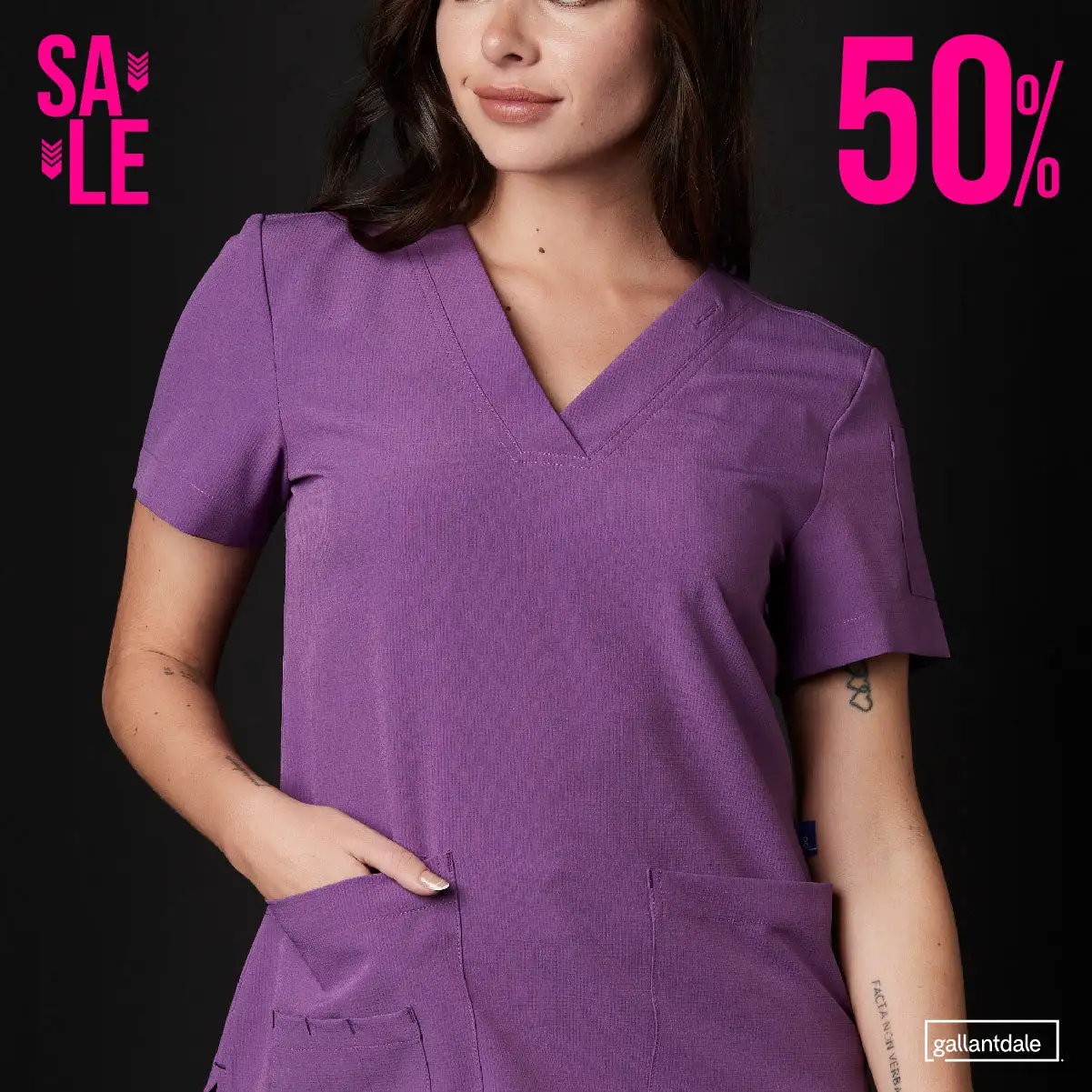 Pijama Sanitario Catherine Mujer Square Antibacterial - Clearance - Imagen 3