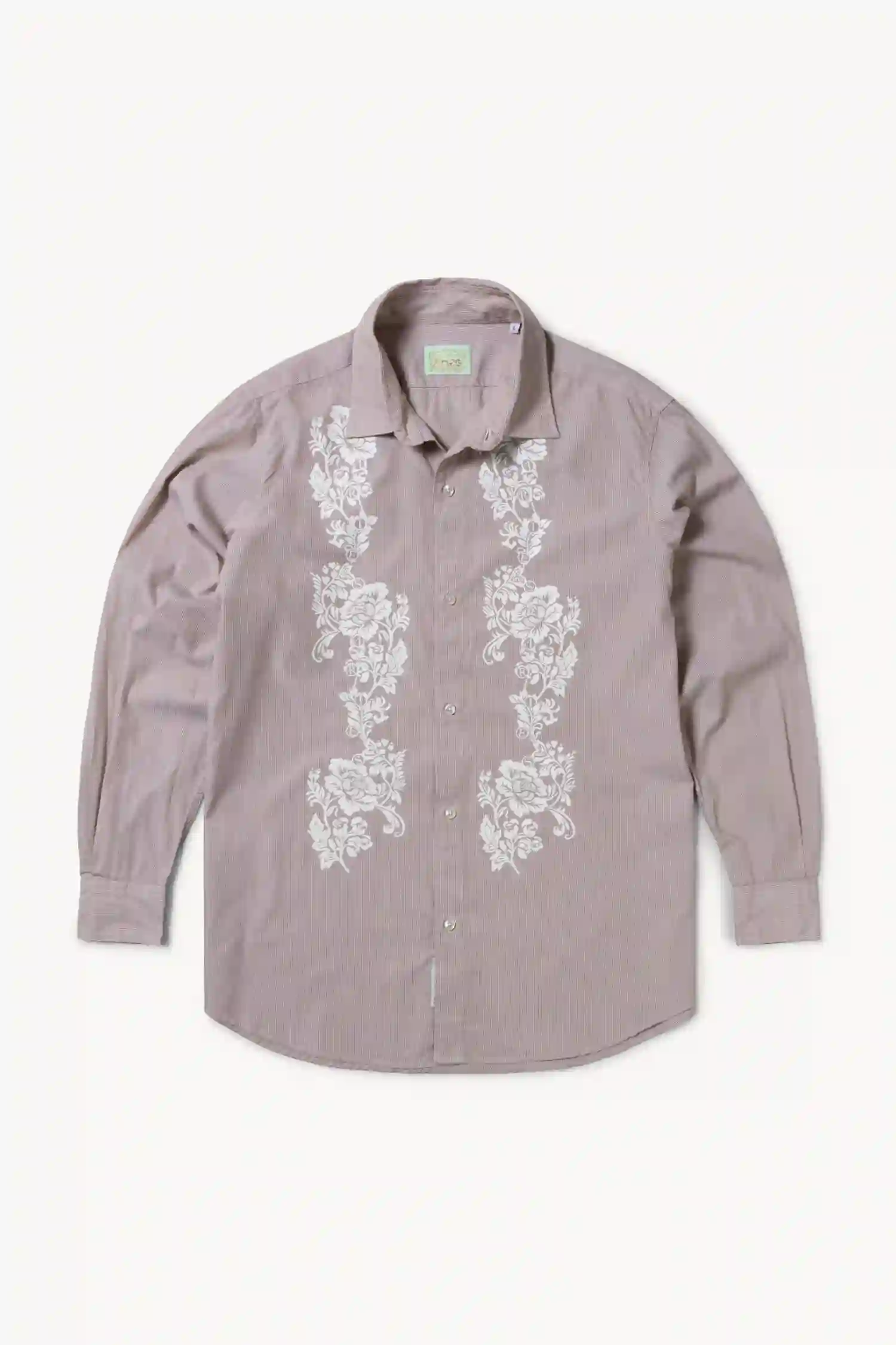 Aries encaje sobreimpresión Poplin camisa