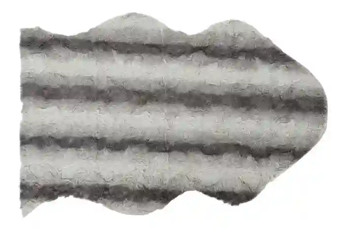 Alfombra acrílico del cabello, forma irregular.