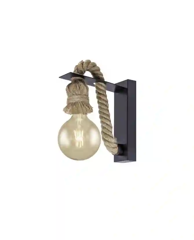 Aplique Black Rope 1x60W E-27