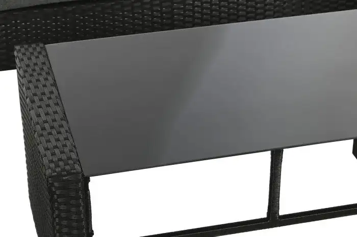Conjunto de Sofa, 2 Sillones y Mesa Ratán sintético - Imagen 3
