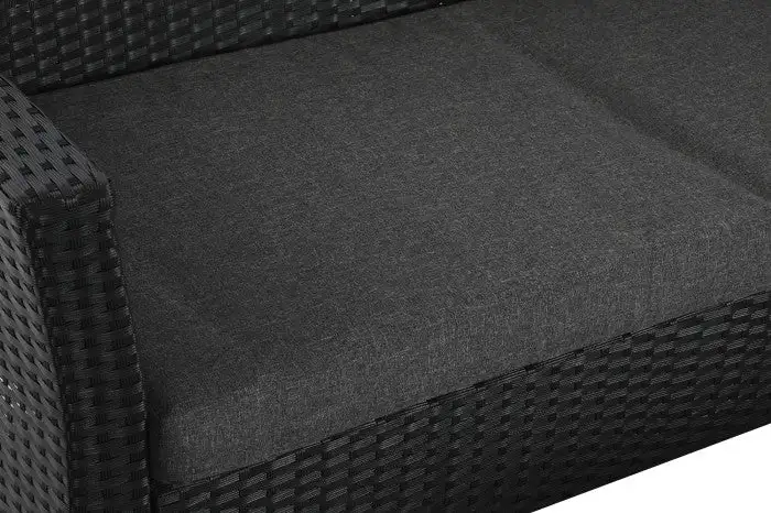 Conjunto de Sofa, 2 Sillones y Mesa Ratán sintético - Imagen 4