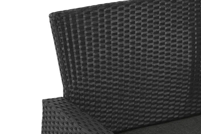 Conjunto de Sofa, 2 Sillones y Mesa Ratán sintético - Imagen 5