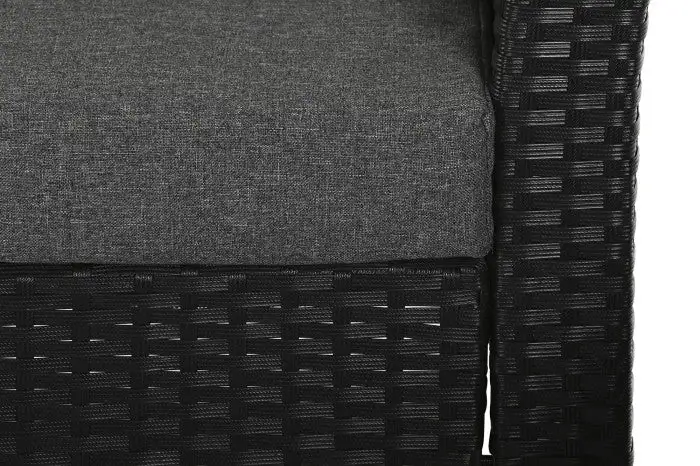 Conjunto de Sofa, 2 Sillones y Mesa Ratán sintético - Imagen 6