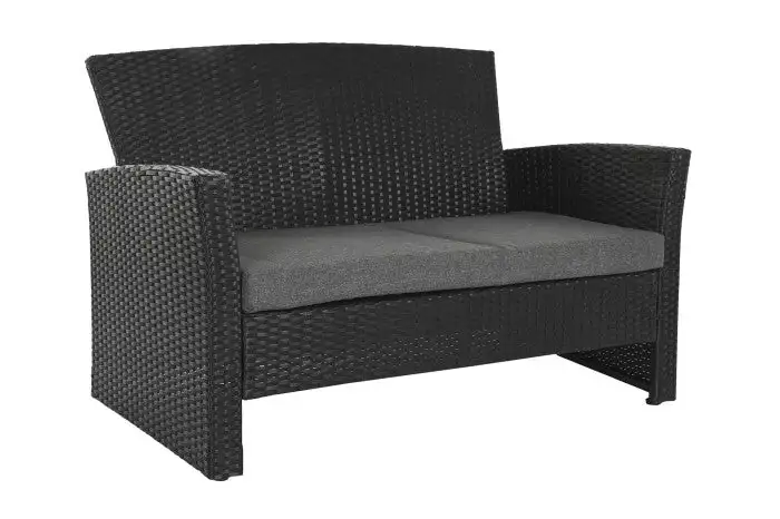 Conjunto de Sofa, 2 Sillones y Mesa Ratán sintético - Imagen 7